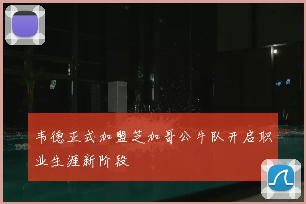 韦德正式加盟芝加哥公牛队开启职业生涯新阶段